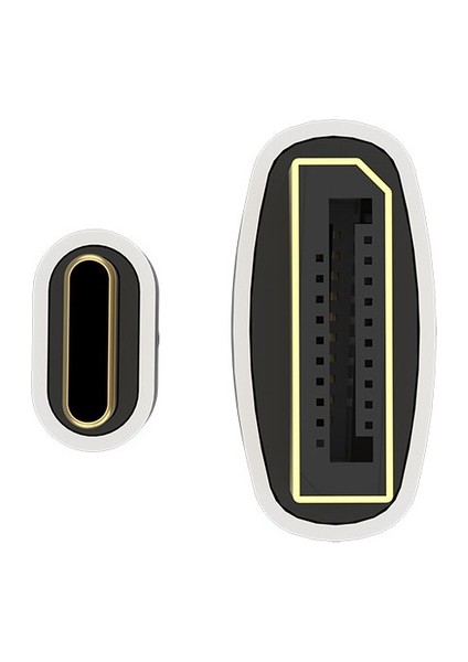QG08 8k 60 Hz Görüntü Kalitesi Type-C To Display Port Kablo 1.8m