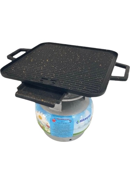 Piknik Tüpü Teflon Mangal Ocak Dumansız Mangal Tava