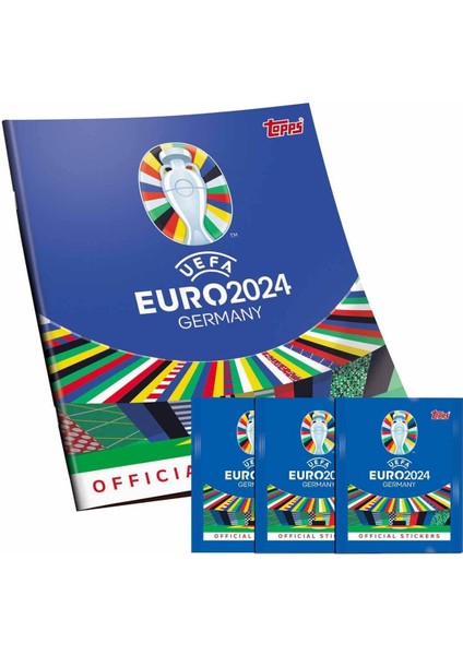 Uefa Euro 2024 Almanya Çıkartma Albümü ve 3 Paket Sticker