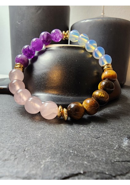 Aslan Burcu Orjinal Doğal Taş Kadın ve Erkek Bileklik fiyatları