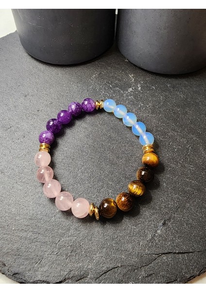 Aslan Burcu Orjinal Doğal Taş Kadın ve Erkek Bileklik modelleri