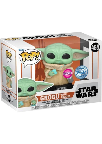 Funko Pop Grogu Çerezli Star Wars Special Edition Flocked No. 465