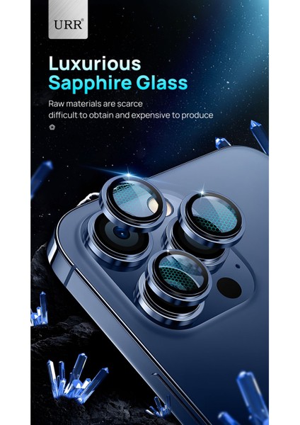 iPhone 14 Pro Max Sapphire Pvdss Kamera Lens Koruyucu - Siyah modelleri