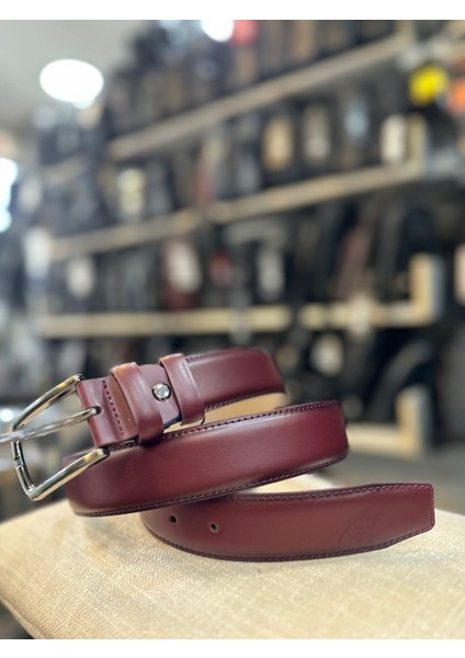 Bordo Deri Erkek Kemeri fiyatları