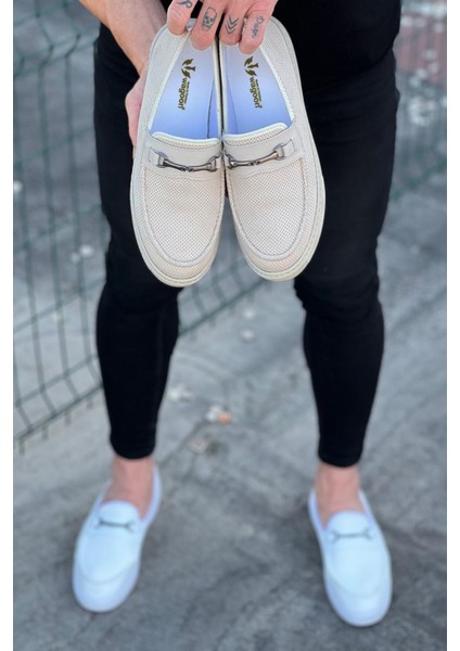 WG060 Bej Triko Babet Erkek Casual Ayakkabı fırsatları