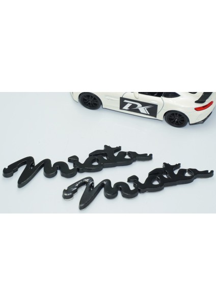 Mazda Miata Siyah Abs Çamurluk Yazı Logo Arma Seti