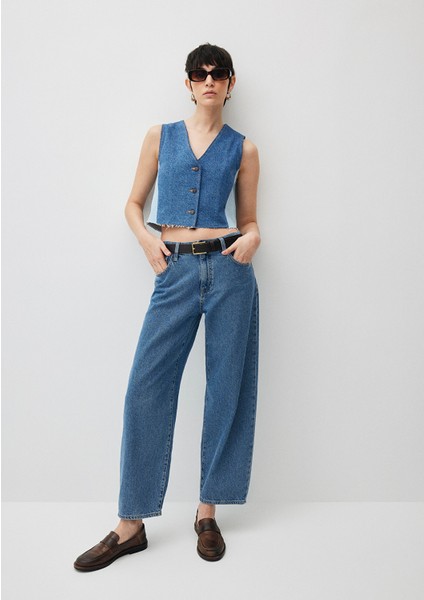 Leila All Blue İndigo Mavisi Jean Pantolon 1010600-87703 fiyatları