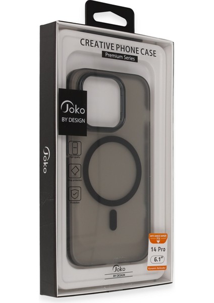 Iphone 14 Pro Max Frost Standlı Magsafe Kapak - Derin Mor 376008