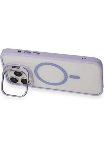 Iphone 14 Pro Max Kılıf Roblox Lens Magsafe Standlı Kapak - Derin Mor 376008