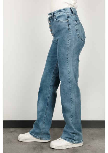 John Borners 5 Düğme Wide Leg Jean