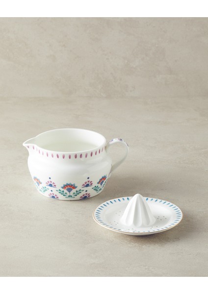 Carnival Time New Bone China Limon Sıkacağı Beyaz - Mavi fiyatları