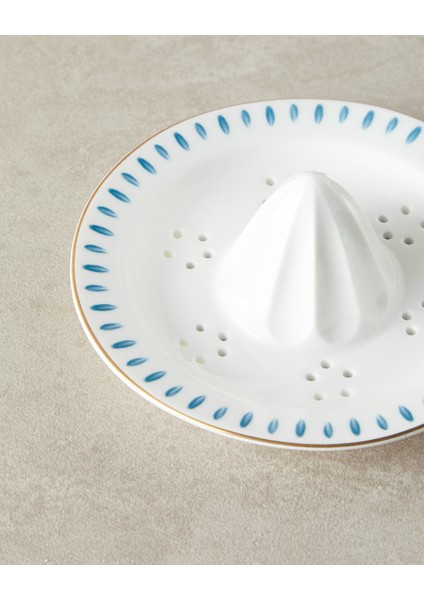 Carnival Time New Bone China Limon Sıkacağı Beyaz - Mavi modelleri