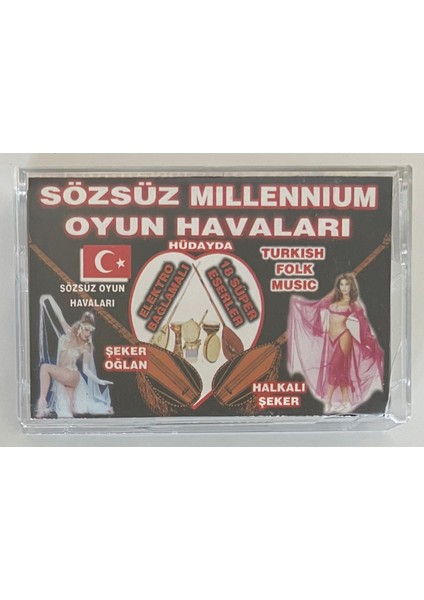 Sözsüz Millennium Oyun Havaları Kaset (Orjnal Dönem Baskı Kaset)