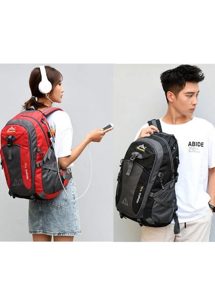 Stil 9 Weysfor 40L Su Geçirmez Erkek Sırt Çantası Seyahat Paketi Spor Çantası Paketi Açık Dağcılık Yürüyüş Tırmanma Kamp Sırt Çantası Erkek (Yurt Dışından) modelleri