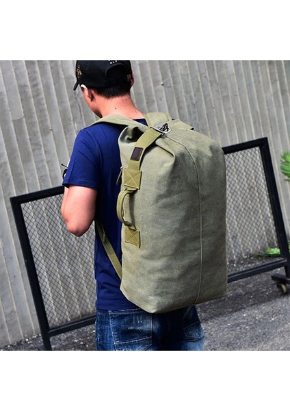 Kahverengi L Artı Büyük Adam Seyahat Çantası Dağcılık Sırt Çantası Erkek Bagaj Kanvas Kova Omuz Ordu Çantaları Erkek Erkek Sırt Çantaları Mochilas XA88C (Yurt Dışından) modelleri