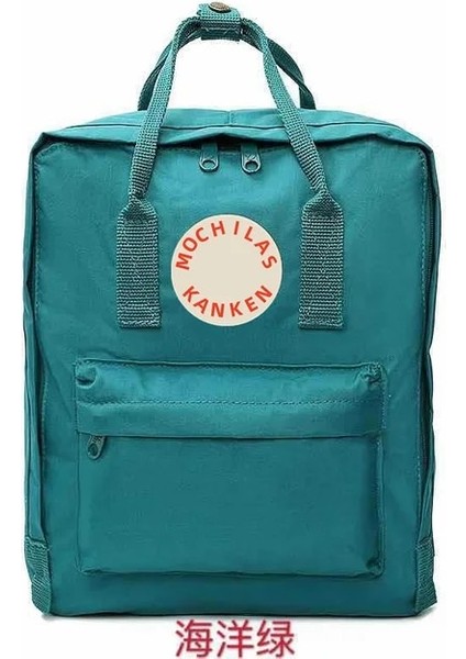 8 Okyanus Yeşili 20 L Orijinal Tasarımcı Logolu Klasik Sırt Çantası Öğrenci Su Geçirmez Seyahat Dizüstü Bilgisayar Kanvas Açık Okul Çantası Çantaları Bayan Kız Için (Yurt Dışından)