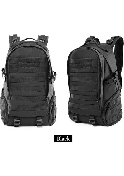 Siyah Erkekler 900D Oxford Ordu Askeri Taktik Sırt Çantası Açık Su Geçirmez Kamp Yürüyüş Mochila Kamuflaj Sırt Çantası Avcılık Molle Çantası (Yurt Dışından)