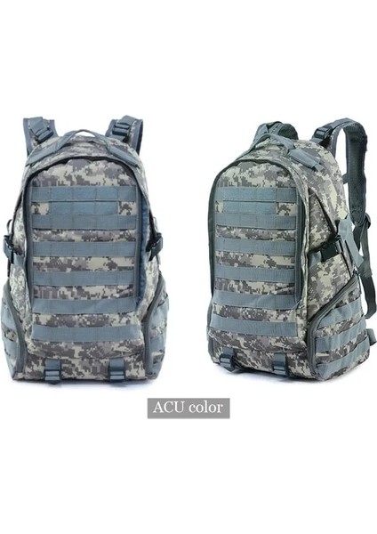 Acu Erkekler 900D Oxford Ordu Askeri Taktik Sırt Çantası Açık Su Geçirmez Kamp Yürüyüş Mochila Kamuflaj Sırt Çantası Avcılık Molle Çantası (Yurt Dışından)
