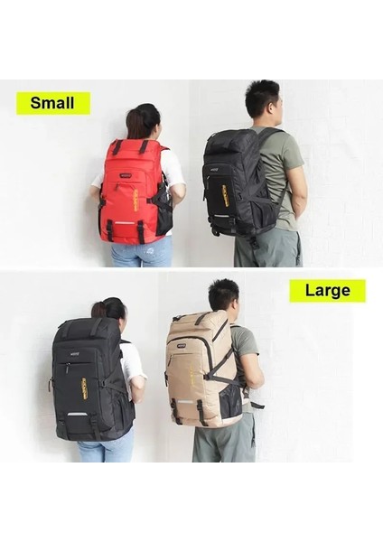 50L Gri 80L ve 50L Açık Sırt Çantası Erkek Kadın Seyahat Bagaj Sırt Çantası Spor Tırmanma Kamp Yürüyüş Sırt Çantaları Büyük Okul Çantası Paketi (Yurt Dışından) modelleri