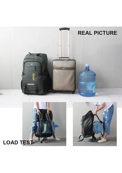 50L Gri 80L ve 50L Açık Sırt Çantası Erkek Kadın Seyahat Bagaj Sırt Çantası Spor Tırmanma Kamp Yürüyüş Sırt Çantaları Büyük Okul Çantası Paketi (Yurt Dışından) fırsatları