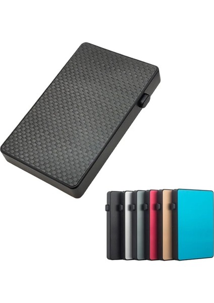 Altın Karbon Fiber Kimlik Kartı Tutucu Erkekler Rfid Engelleme Kart Kutusu Akıllı Cüzdan Metal Alüminyum Ultra-Ince Yaratıcılık Açılır Kart Sahibi Erkek (Yurt Dışından)