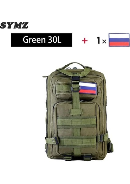 Yeşil 30L Syzm 30L Veya 50L Kamuflaj Taktik Askeri Sırt Çantası Erkekler Ordu Çantaları Saldırı Molle Sırt Çantası Avcılık Trekking Sırt Çantası Açık Çanta (Yurt Dışından)