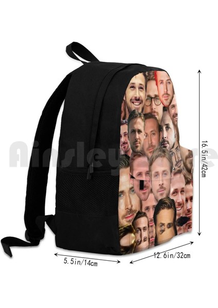 Sırt Çantası-Pembe Onesize Ryan Gosling Açık Yürüyüş Sırt Çantası Su Geçirmez Kamp Seyahat Ryan Gosling Gosling Ryan Love Sıcak Abs Lala Land Film Film (Yurt Dışından) indirimleri