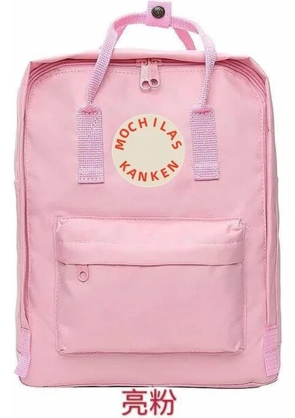 11 Parlak Pembe 16 L Orijinal Tasarımcı Logolu Klasik Sırt Çantası Öğrenci Su Geçirmez Seyahat Dizüstü Bilgisayar Kanvas Açık Okul Çantası Çantaları Bayan Kız Için (Yurt Dışından)