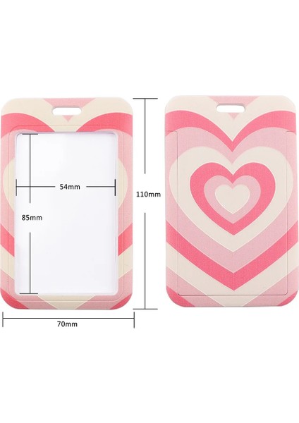 9 No String 1 Adet Öğrenci Otobüsü Kimlik Kartı Koruyucu Kapak Geçiş Erişim Kartı Kol Boyunlu Kadın Sevimli Renkli Kalp Kordon Kart Tutucu Kılıf (Yurt Dışından) indirimleri