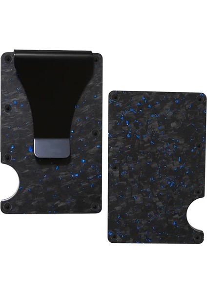 Mat Klip Kırmızı Dövme Karbon Fiber Kartlıklı Cüzdan Erkek Klip Para Çantası Kart Sahibi Alüminyum Metal Rfid Ince Lüks Cartera Hombre Minimalist (Yurt Dışından) fırsatları