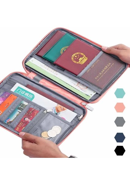 Tiffany Mavi L S/l Seyahat Cüzdanı Pasaport Tutucu Yaratıcı Su Geçirmez Belge Kutusu Organizatör Seyahat Aksesuarları Belge Kart Sahibi (Yurt Dışından) fırsatları