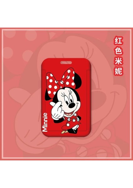 Stil 2 Disney Karikatür Mickey Mouse Minnie Ölçeklenebilir Kart Sahipleri Anime Taşınabilir Öğrenci Otobüsü Kimlik Kartı Kart Kılıfı Halter Halat Doğum Günü Hediyesi (Yurt Dışından)