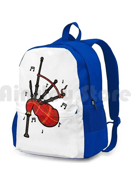 Sırt Çantası-Mavi Onesize Gayda Açık Yürüyüş Sırt Çantası Su Geçirmez Kamp Seyahat Gayda Müzik Enstrümanı Iskoç Iskoçya Tartan (Yurt Dışından) fırsatları