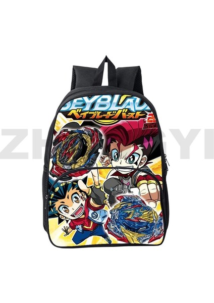 BEYBLADE206 12 Inç 24X30X11 cm Komik Karikatür Beyblade Burst 3D Sırt Çantası Erkek Açık Spor Okul Çantaları 12/16 Inç Mini Sırt Çantası Japon Anime Çanta Kadınlar Için (Yurt Dışından) indirimleri