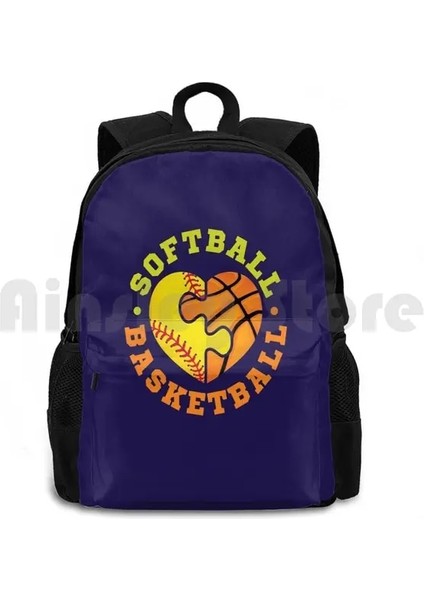 Sırt Çantası-Siyah Onesize Softbol Basketbol Açık Hava Yürüyüşü Sırt Çantası Binme Tırmanma Spor Çantası Softbol Oyuncusu Softbol Basketbol Spor Takımı Kalp (Yurt Dışından)