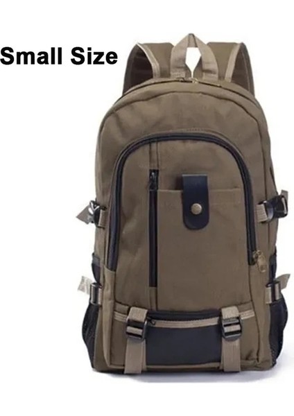 Kahverengi Küçük Dayanıklı Kanvas Sırt Çantası Erkek Kadın Büyük Kapasiteli Okul Dizüstü Sırt Çantası Okul Çantası Gizli Sakli Konusmalar Açık Seyahat Sırt Çantası Çanta (Yurt Dışından)