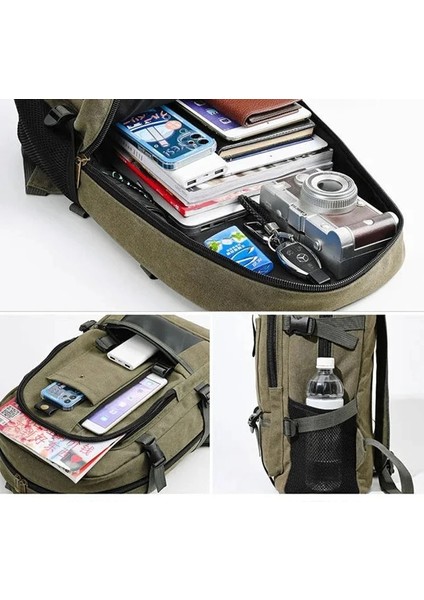 Kahverengi Küçük Dayanıklı Kanvas Sırt Çantası Erkek Kadın Büyük Kapasiteli Okul Dizüstü Sırt Çantası Okul Çantası Gizli Sakli Konusmalar Açık Seyahat Sırt Çantası Çanta (Yurt Dışından) modelleri