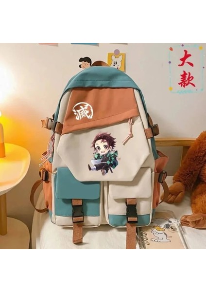 Stil 23 Demon Slayer Anime Cosplay Unisex Öğrenciler Okul Çantası Sırt Çantası Karikatür Gizli Sakli Konusmalar Dizüstü Seyahat Sırt Çantası Açık Moda Çanta Hediye (Yurt Dışından) indirimleri