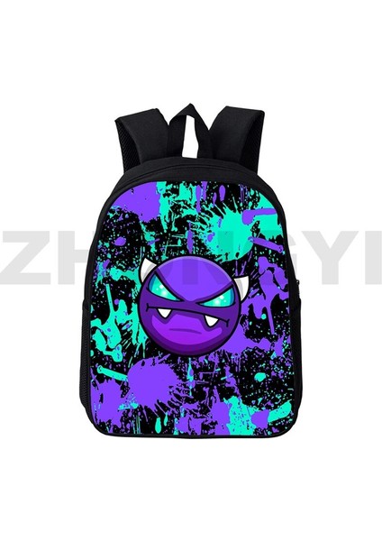 GEOMETRY82 12 Inç 30X24X12 cm Kızgın Geometri Dash Oyunu 3D Genç Kızlar Için Sırt Çantaları Tuval Okul Çantaları 12/16 Inç Doğa Sporları Omuz Çantası Dizüstü Bilgisayar Mochila (Yurt Dışından) fiyatları