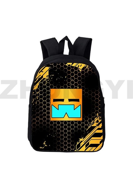 GEOMETRY82 12 Inç 30X24X12 cm Kızgın Geometri Dash Oyunu 3D Genç Kızlar Için Sırt Çantaları Tuval Okul Çantaları 12/16 Inç Doğa Sporları Omuz Çantası Dizüstü Bilgisayar Mochila (Yurt Dışından) indirimleri