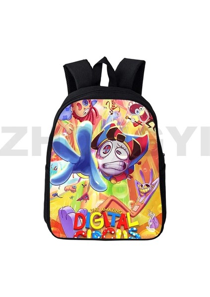 CIRCUS19 12 Inç 30X24X12CM 12/16 Inç Öğrenciler Inanılmaz Dijital Sirk Sevimli Sırt Çantası En Kaliteli Açık Spor Okul Çantaları Çocuklar Gizli Sakli Konusmalar Seyahat Çantası Kadın (Yurt Dışından) fırsatları