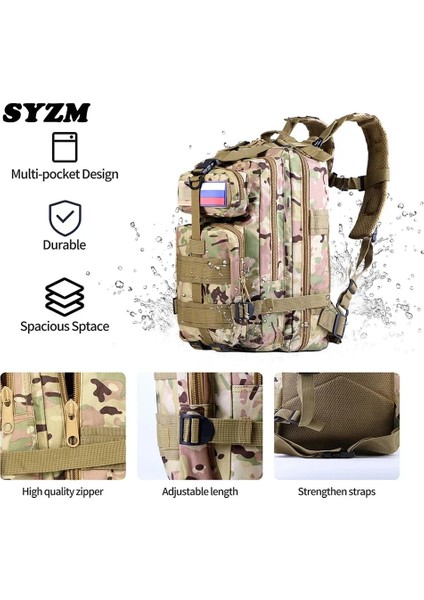 Cp 25L Syzm Askeri Taktik Sırt Çantası Açık Spor Sırt Çantası Seyahat Balıkçılık Dağcılık Yürüyüş Çantası Naylon Kamuflaj Sırt Çantası (Yurt Dışından) indirimleri