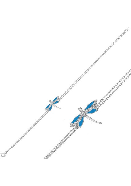 ​925 Ayar Gümüş Yusufçuk Kadın Bileklik