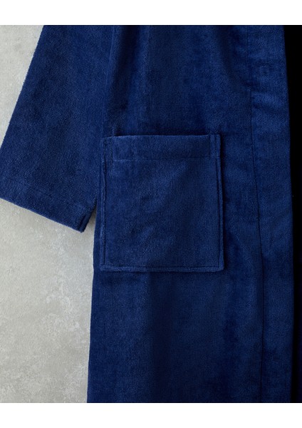 Elephant Kadife Çocuk Bornoz 6-8 Yaş Koyu Mavi fırsatları