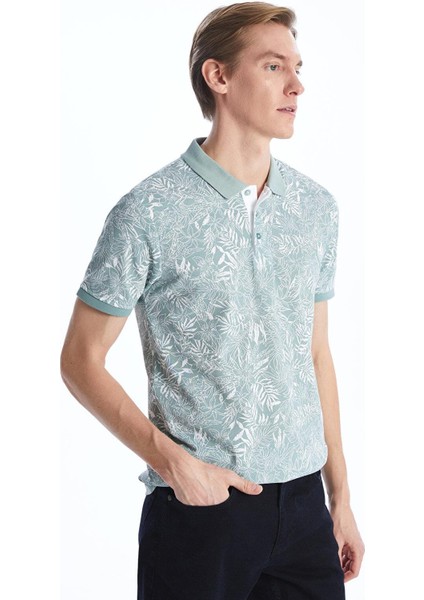 Classic Polo Yaka Kısa Kollu Desenli Erkek Tişört fiyatları