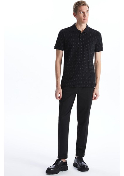 Classic Polo Yaka Kısa Kollu Desenli Pike Erkek Tişört modelleri