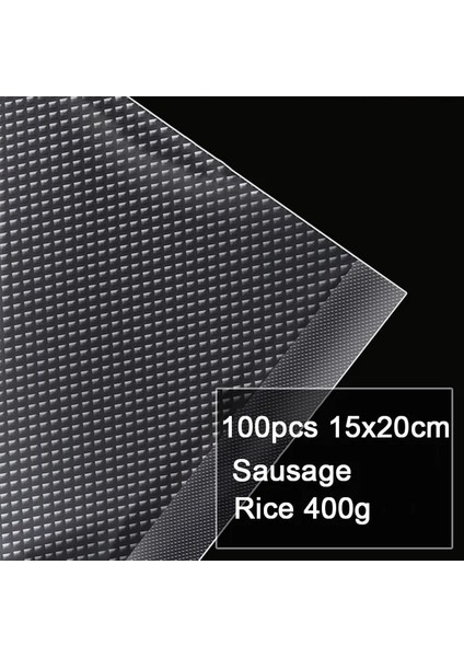 100 Adet 15X20 cm 2 Takım 100 Adet Gıda Vakumlama Makinesi Torbası Sous Vide Space Saver Depolama Ambalaj Poşetleri Taze Tutmak Organizatör Mutfak Aksesuarları Bpa Içermez (Yurt Dışından)