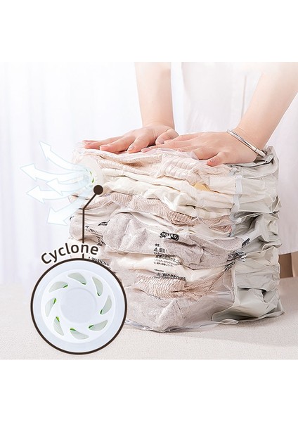 135X70CM 2 Parça Vakum Saklama Torbaları El Sıkıştırılmış Mühür Çanta Yeniden Kullanılabilir Dolap Organizatör Giysi Yorgan Battaniye Kazak Yorgan Space Saver (Yurt Dışından) modelleri