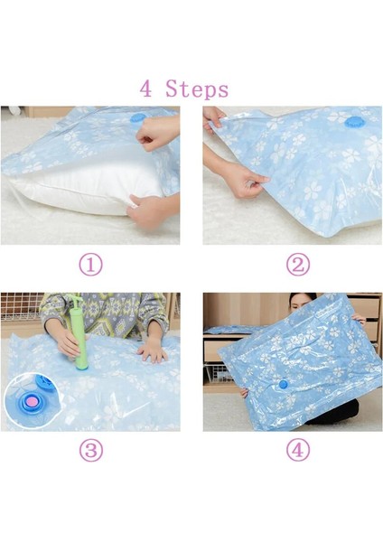 40X60CM Çanta 2 Parça Kalınlaşmış Vakum Saklama Torbası Katlanabilir Elbise Organizatör Yeniden Kullanılabilir Sıkıştırılmış Çanta Space Saver Giyim Mühür Paketi Ev Seyahat Için (Yurt Dışından) indirimleri