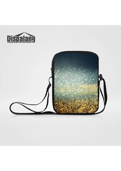 BAG33 23X17X5CM Dispalang Kadın Rahat Iş Messenger Çanta Evren Uzay Galaxy Baskı Seyahat Için Crossbody Omuz Çantaları Erkek Seyahat Flap (Yurt Dışından)